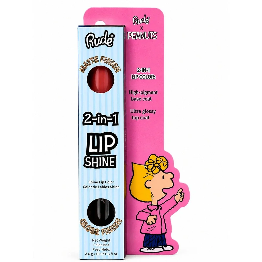 Rude Cosmetics x Peanuts 2-in-1 Lip Shine – Sweet